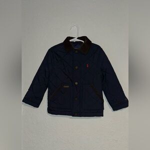 Polo by Ralph Lauren Blue Jacket with Brown Collar